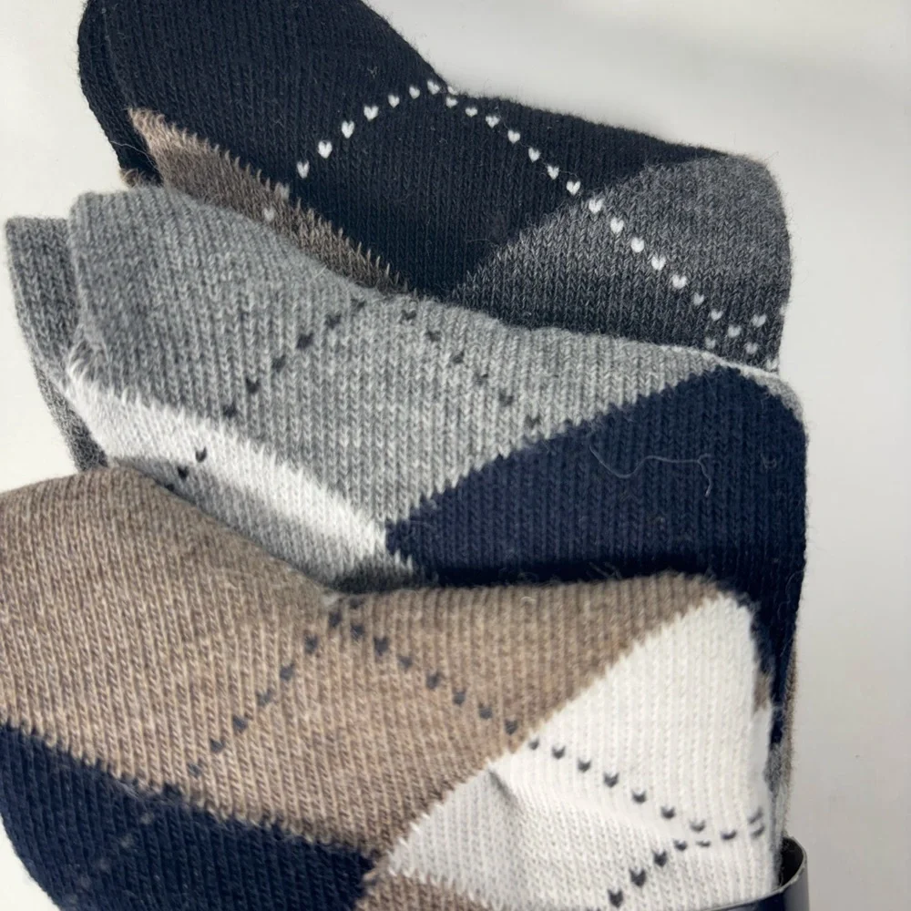 GAP Men's Crew‎ Socks - Brown, Black, and White